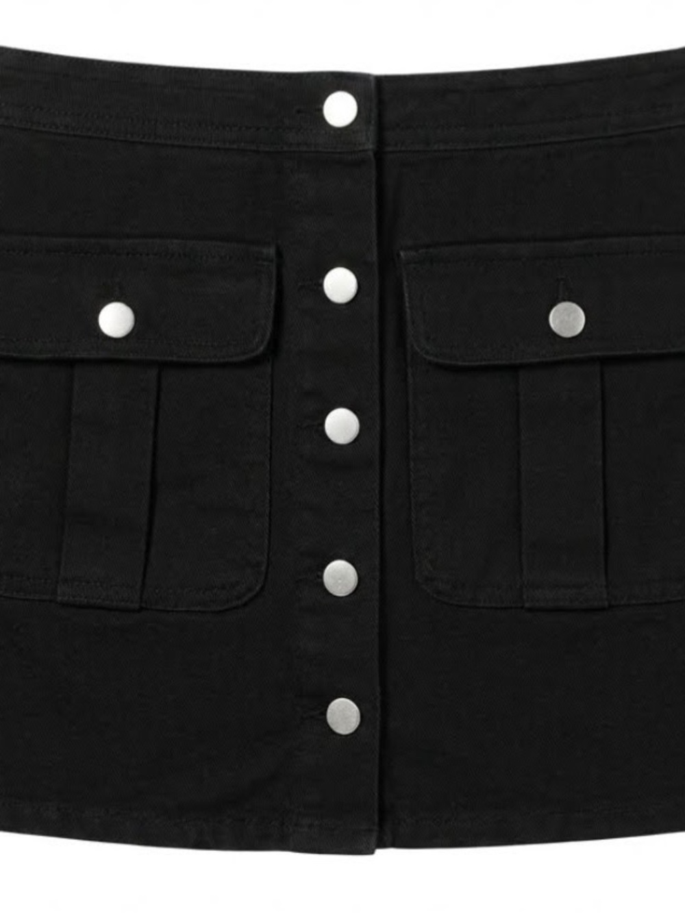 Forever 21 Y2K  indie sleaze black  denim skirt